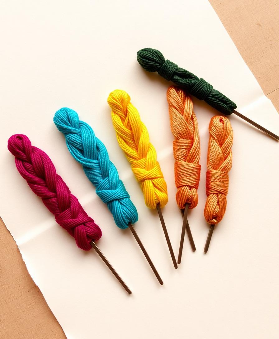 Silk Thread Hairpin Set