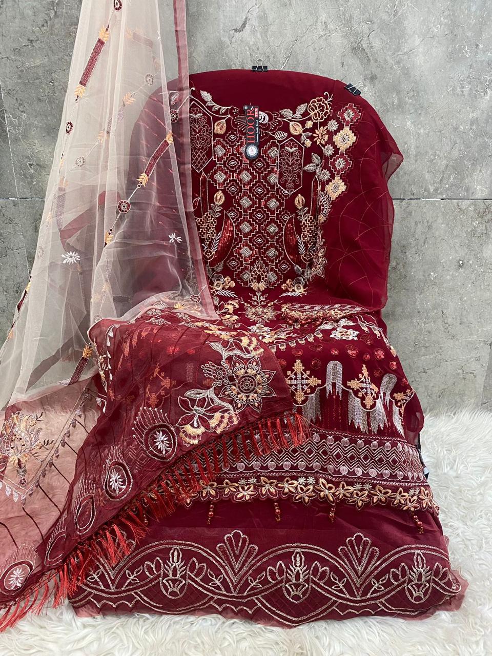 Heavily Embroidered Pakistani Style Suit Set